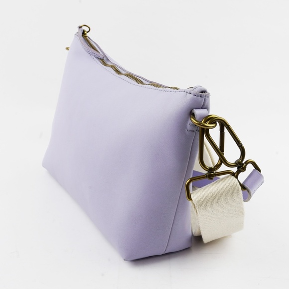 New MADEWELL The Leather Carabiner Crossbody Sling Bag in Distant Peri - Picture 4 of 10